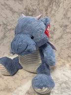 Russ Jazwares 17" Blue Dragon Dinosaur Plush w/ Adoption Certificate
