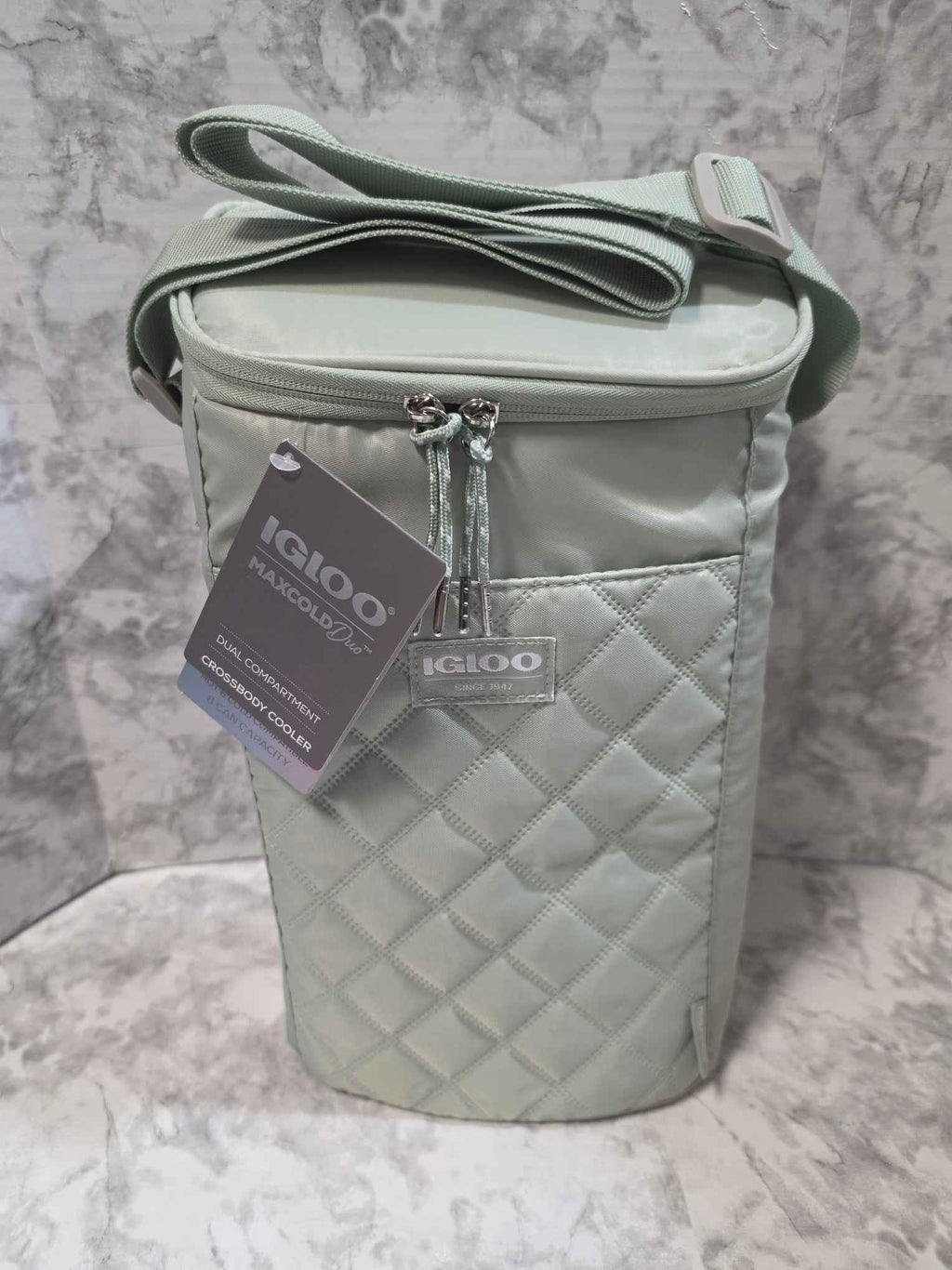 Igloo MaxCold Duo 8-Can Crossbody Cooler - Agate Green