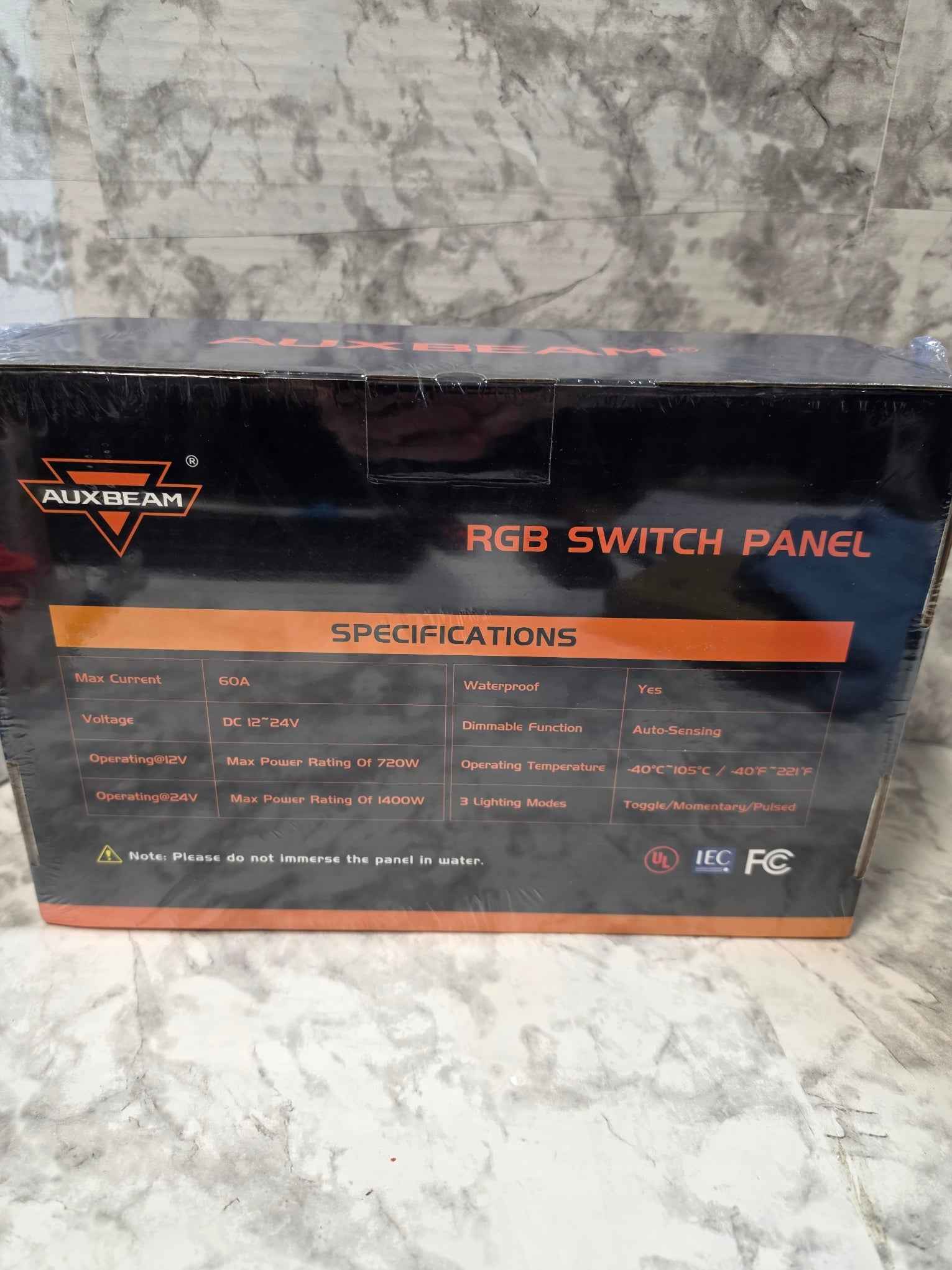 Auxbeam RB80 8-Gang RGB Switch Panel Controller System - 12V/24V 60A Max