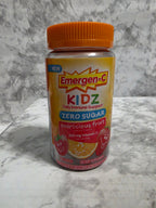 Emergen-C KIDZ bottle on a marble surface