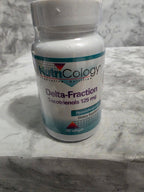 NutriCology Delta-Fraction supplement bottle on a marble surface