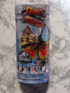 Toy packaging with a butterfly design on a marble surface