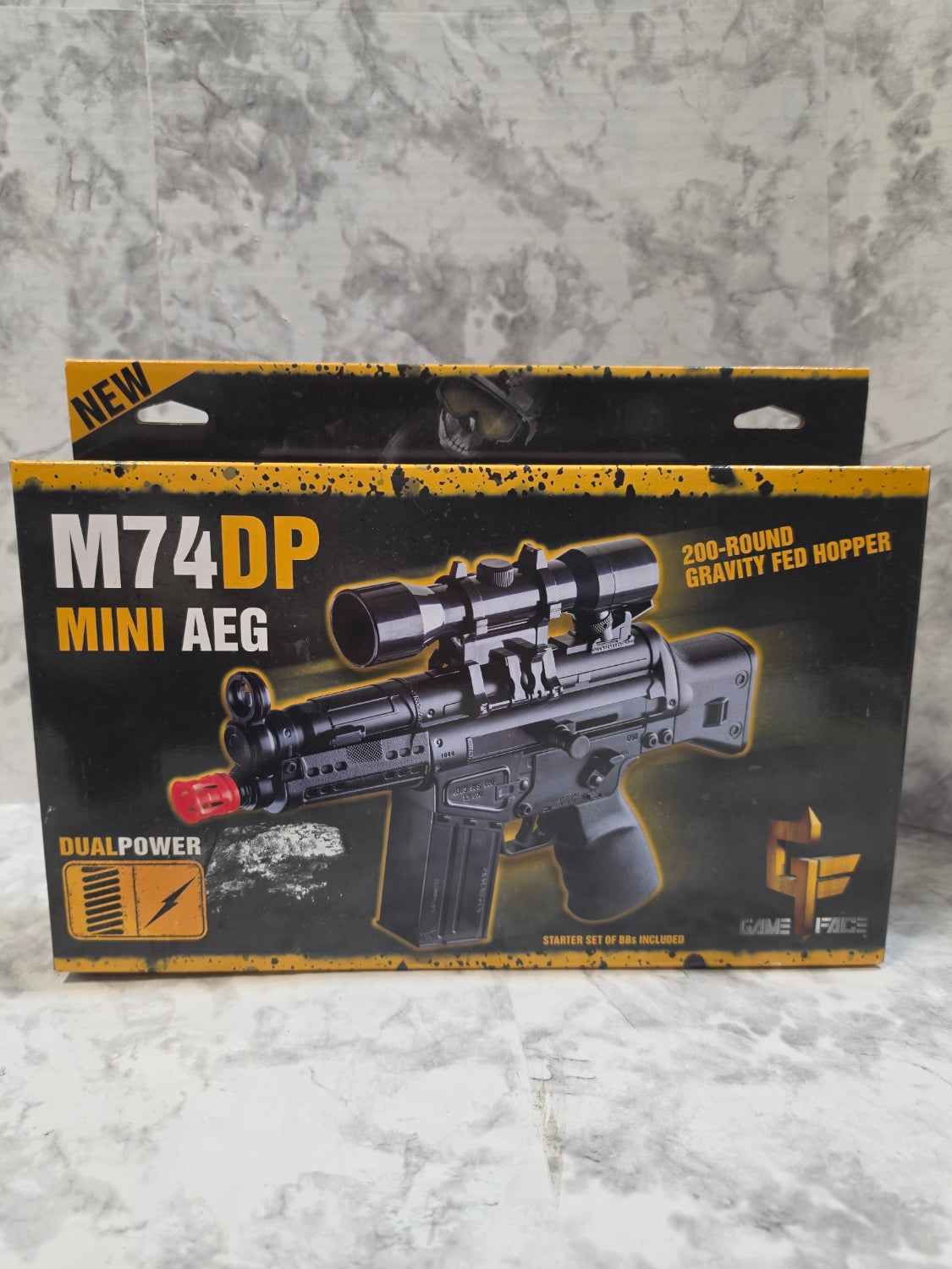 Game Face M74DP Mini AEG Dual Power Airsoft Rifle - New