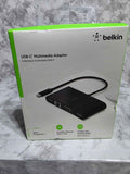 Belkin USB-C Multimedia Adapter with 4K HDMI, VGA, Gigabit Ethernet & USB-A (NIB)
