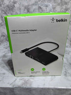Belkin USB-C Multimedia Adapter with 4K HDMI, VGA, Gigabit Ethernet & USB-A (NIB)