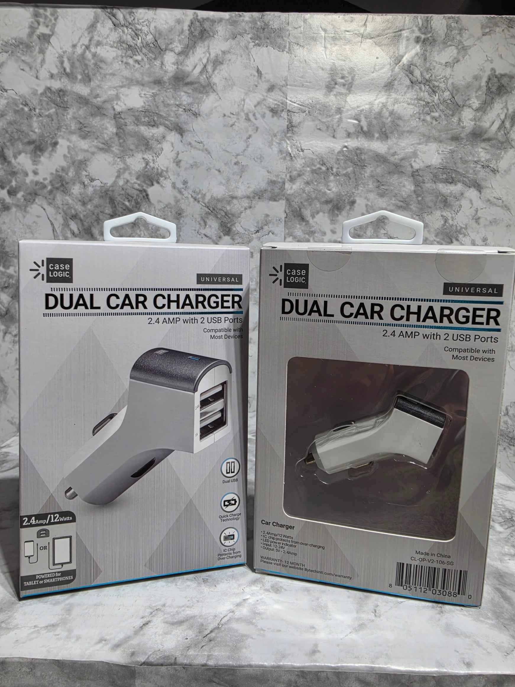 Case Logic Dual USB Car Charger — 2.4 Amp, Universal