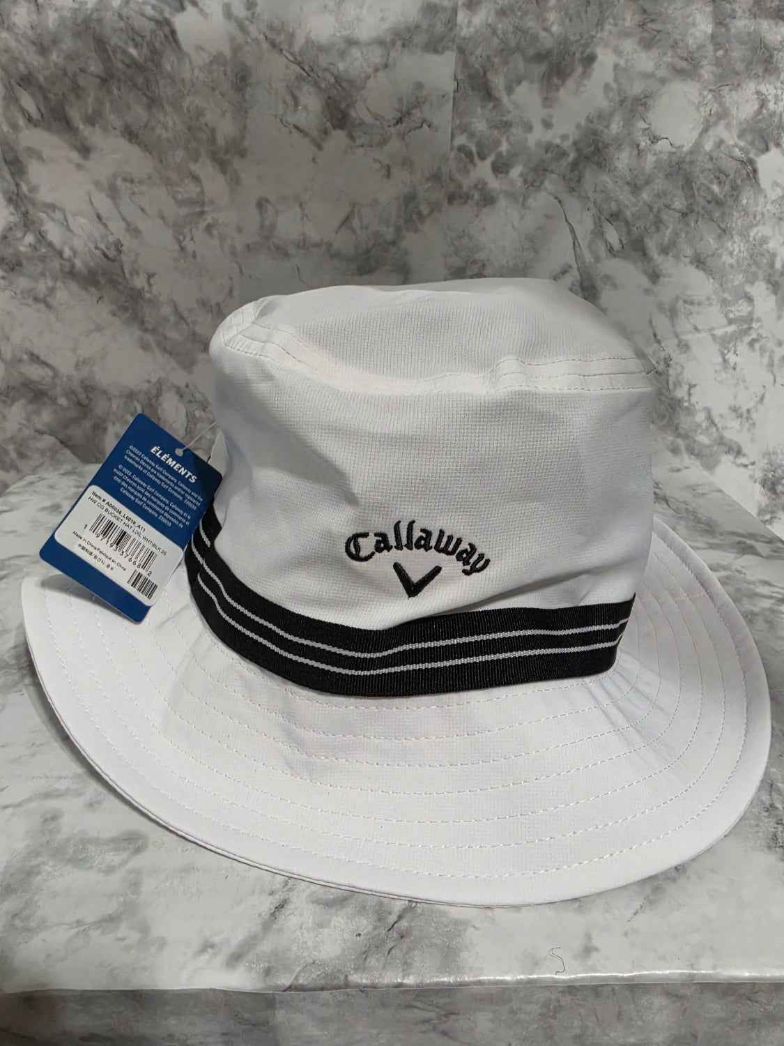 Callaway Golf Bucket Hat — White/Black, Size L/XL (NWT)