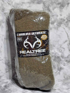Carolina Ultimate Realtree Men's Merino Wool Blend Socks - 2-Pack, Earth Brown, Size 9-13 (New)