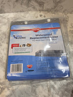 Kнтер waterproof liner replacement label packaging on a marble surface