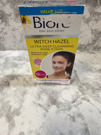 Box of Bioric Witch Hazel pore strips on a marble surface
