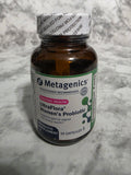 Bottle of Metagenics UltraFlora Women's Probiotic on a marble surface