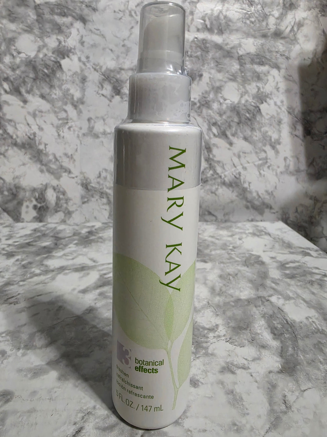 Mary Kay product on a marble surface