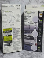 Good Earth LED USB packaging on a gray surface