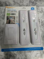 GE LED light bar packaging on a marble surface