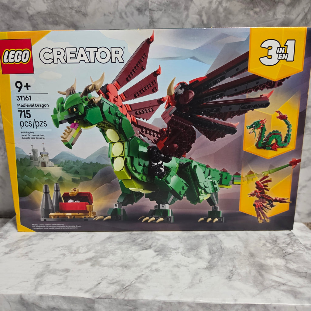 LEGO Creator 3-in-1 Medieval Dragon – 715 Pieces (Brand New in Box)