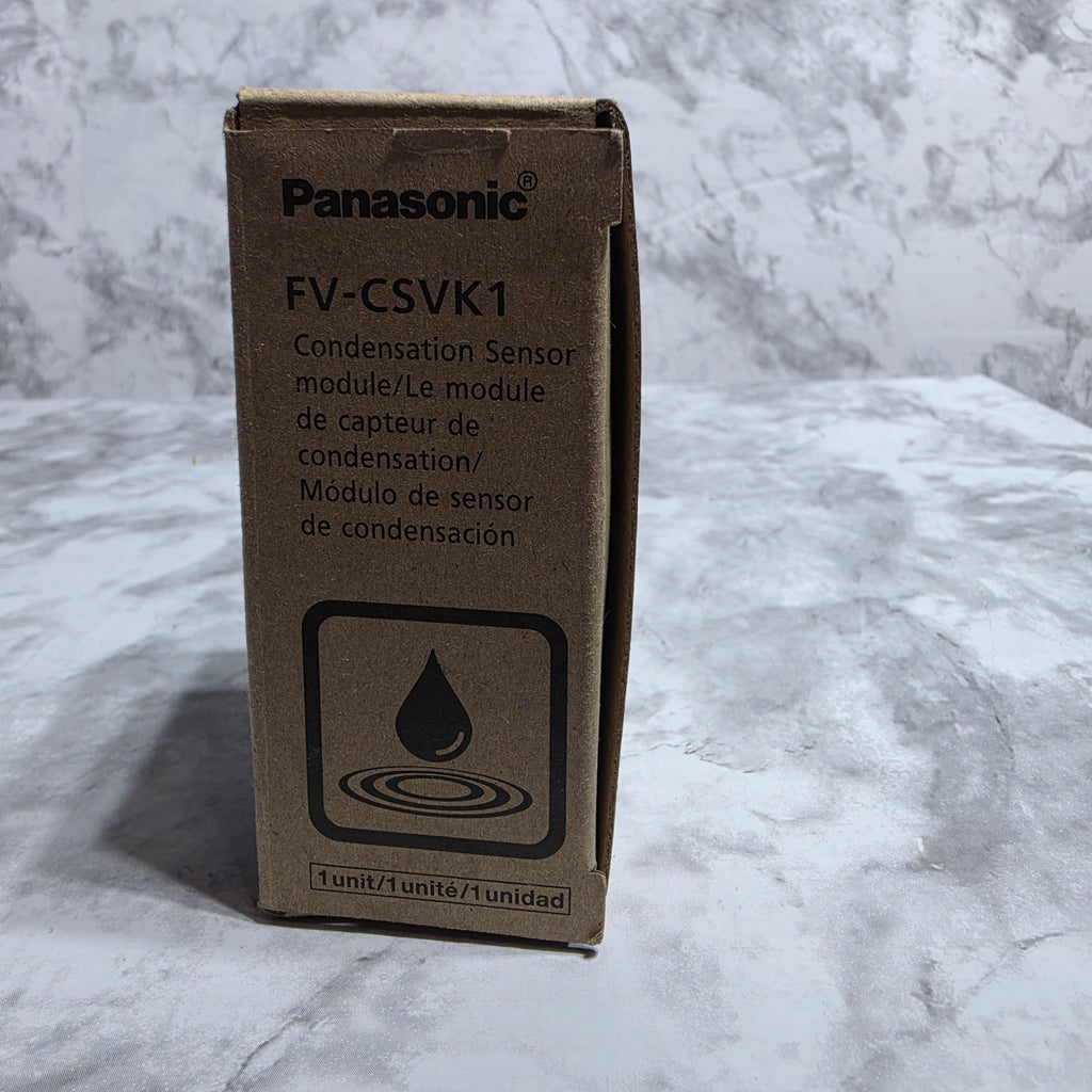 Panasonic FV-CSVK1 Condensation Sensor Module – original brown cardboard box showing model number and 1 unit label