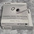 LAUT Camera Ring Protector for iPhone 17 Air – real product retail packaging showing clear transparent lens cover