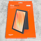 Amazon Slim Protective Cover for Fire HD 10 13th Generation – real product retail packaging showing orange Amazon box and slim cover design