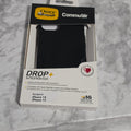 OtterBox Commuter Series case for iPhone 14 and iPhone 13 – black – new in original retail box showing DROP+ military standard, MagSafe compatibility, and antimicrobial protection