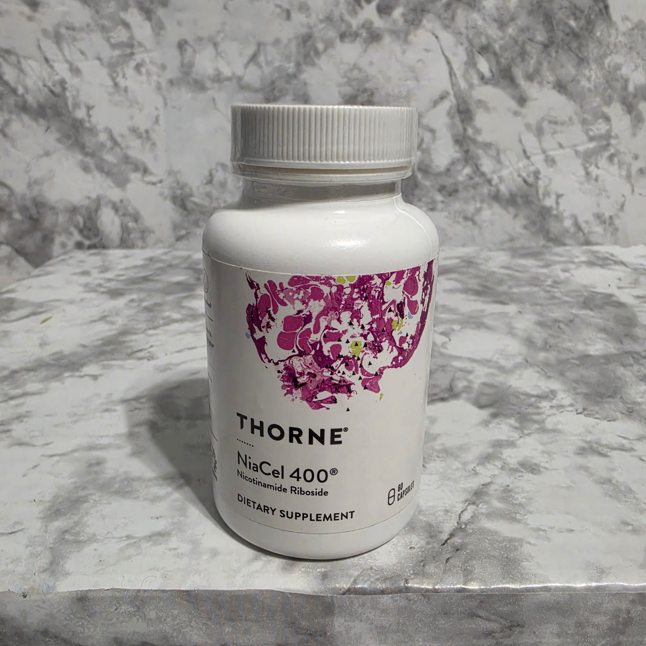 Thorne NiaCel 400 Nicotinamide Riboside 60 Capsules - real product photo