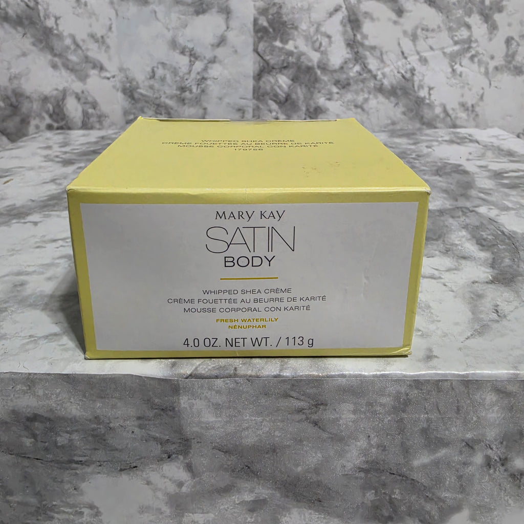 Mary Kay Satin Body Whipped Shea Crème Fresh Waterlily 4 oz - real product photo