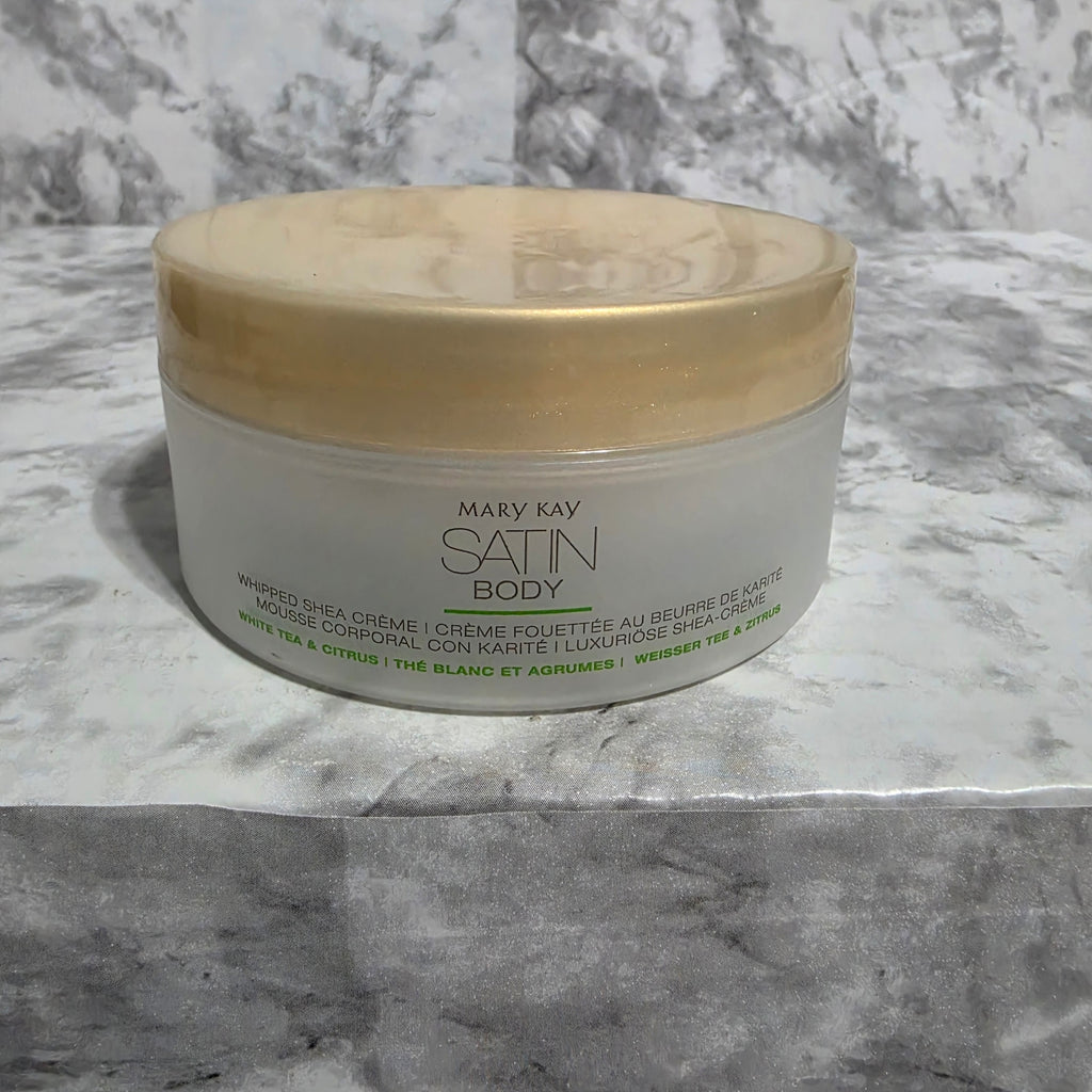 Mary Kay Satin Body Whipped Shea Crème White Tea & Citrus 4 oz - real product photo