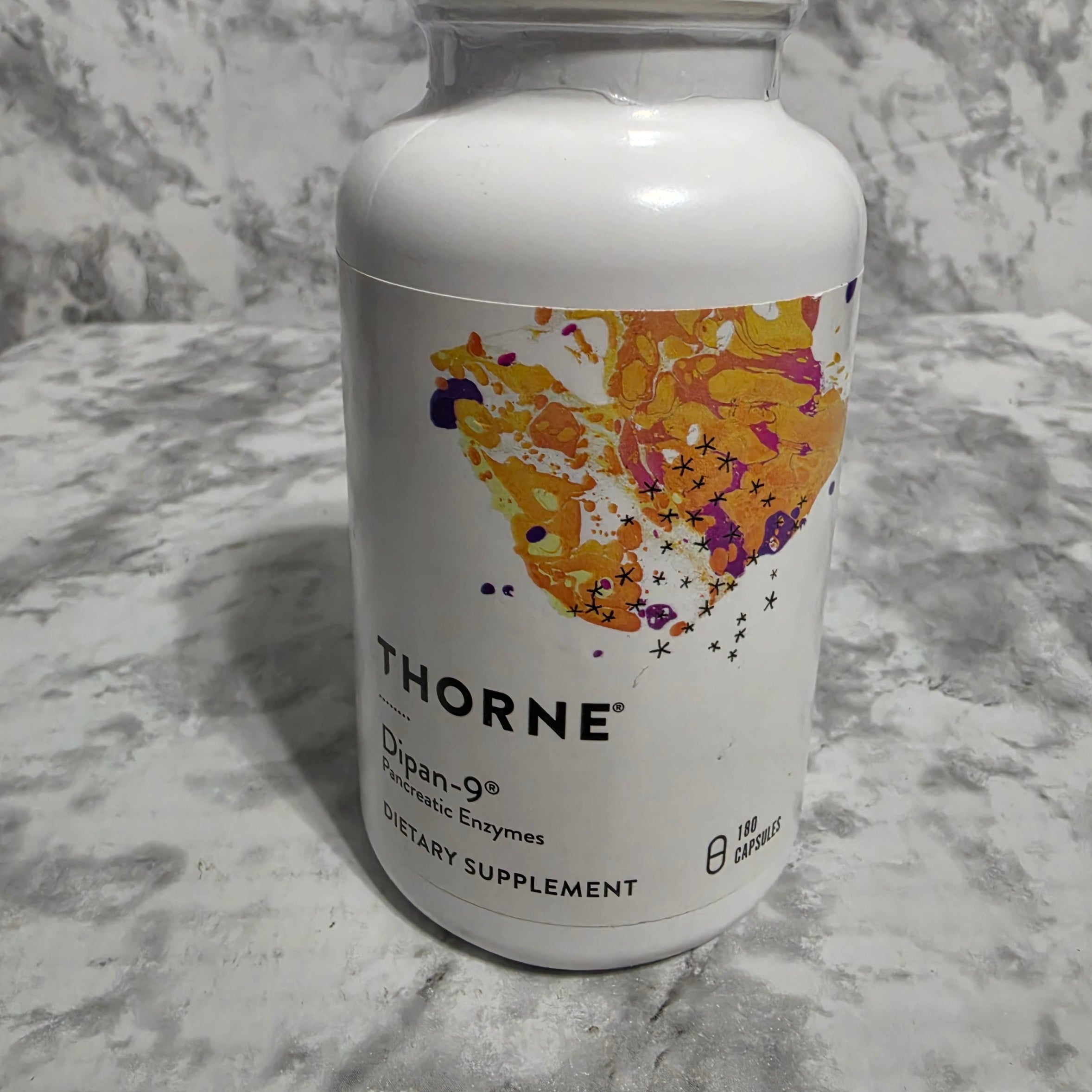 Thorne Dipan-9 Pancreatic Enzymes 180 Capsules - real product photo