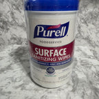 Purell Foodservice Surface Sanitizing Wipes 110 Count canister - new sealed with original foil seal and secondary shrink wrap