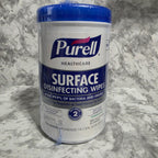 Purell Healthcare Surface Disinfecting Wipes 110 Count canister - new factory sealed with secondary shrink wrap