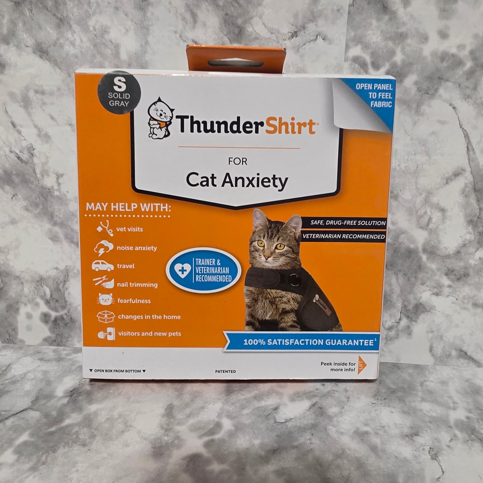 ThunderShirt for Cat Anxiety Small Solid Gray – Brand New in Original Box