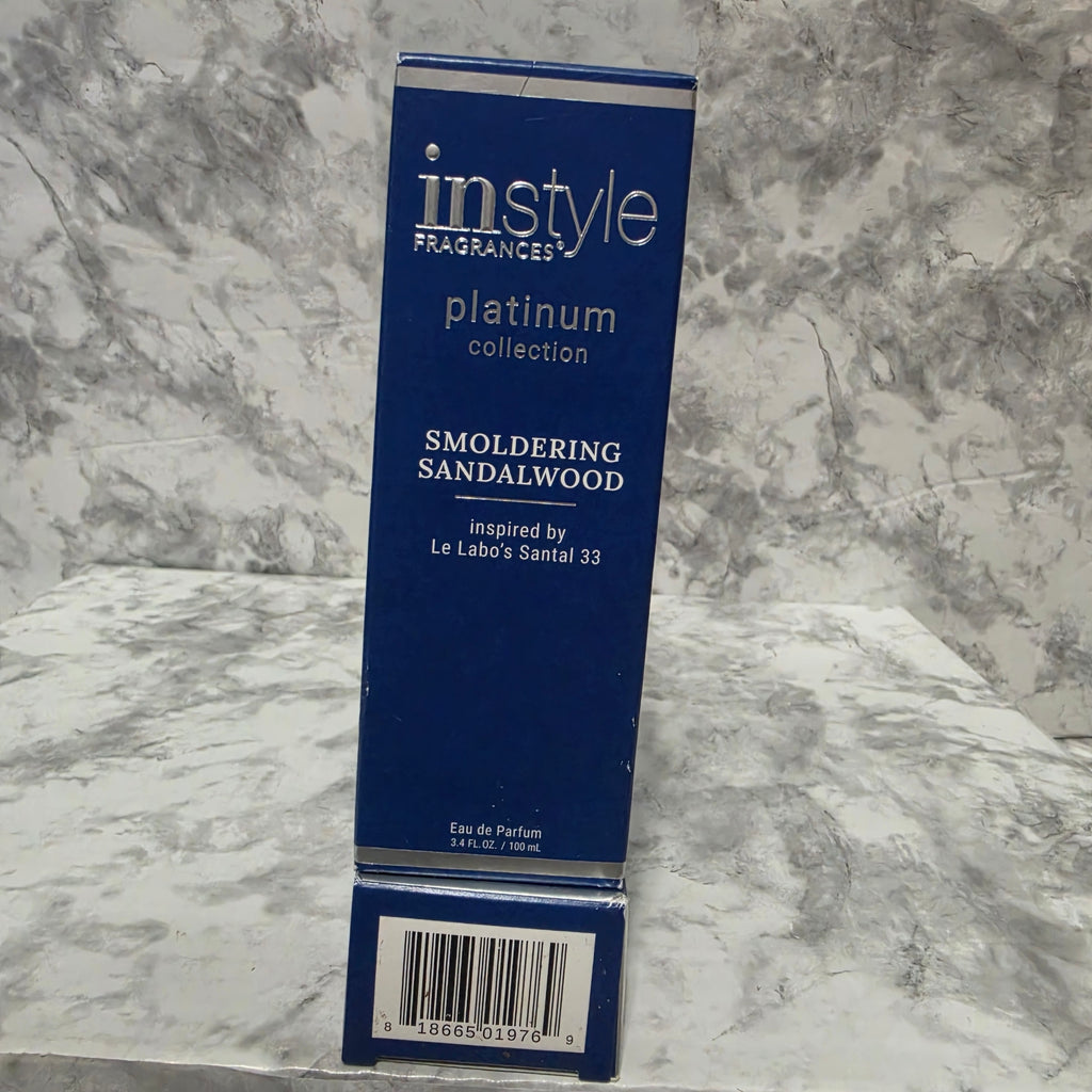 InStyle Fragrances Platinum Collection Smoldering Sandalwood Eau de Parfum 3.4 oz - New in Box