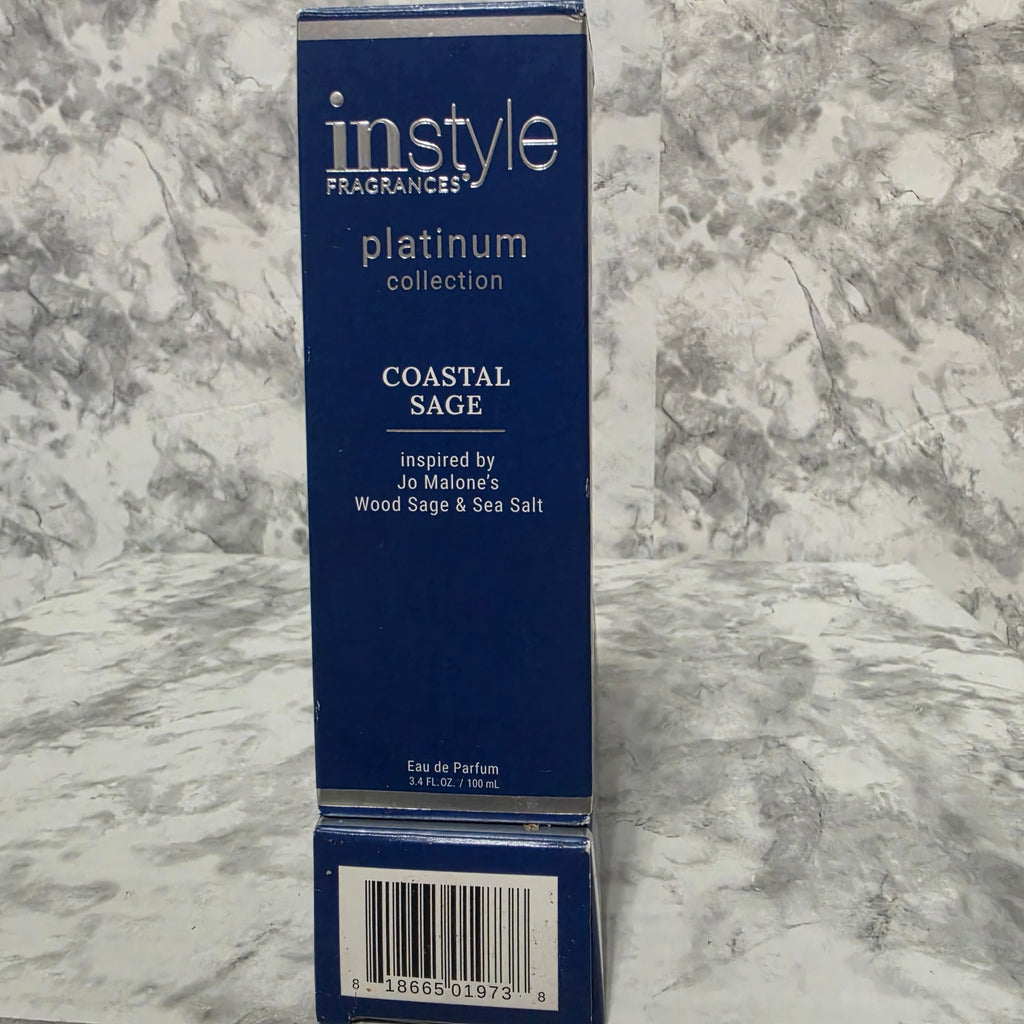 InStyle Fragrances Platinum Collection Coastal Sage Eau de Parfum 3.4 oz - New in Box
