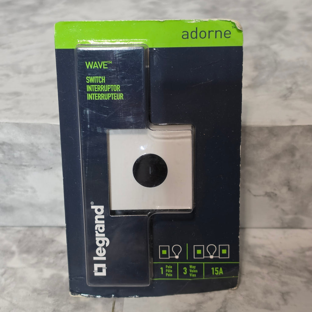 Legrand adorne Wave Switch ASWV1532W2 White - New in Box