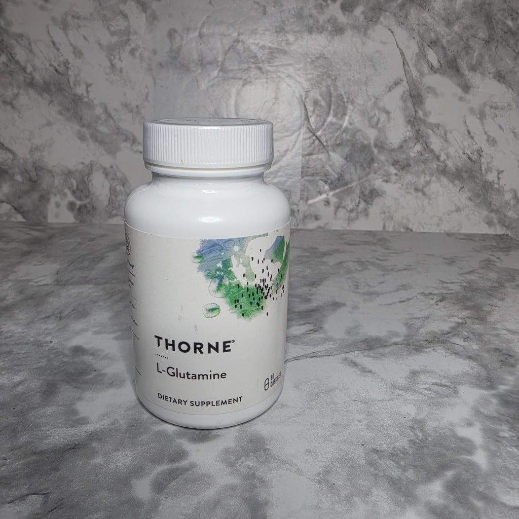 Thorne L-Glutamine 500 mg Dietary Supplement - 90 Vegetarian Capsules, New Sealed Bottle