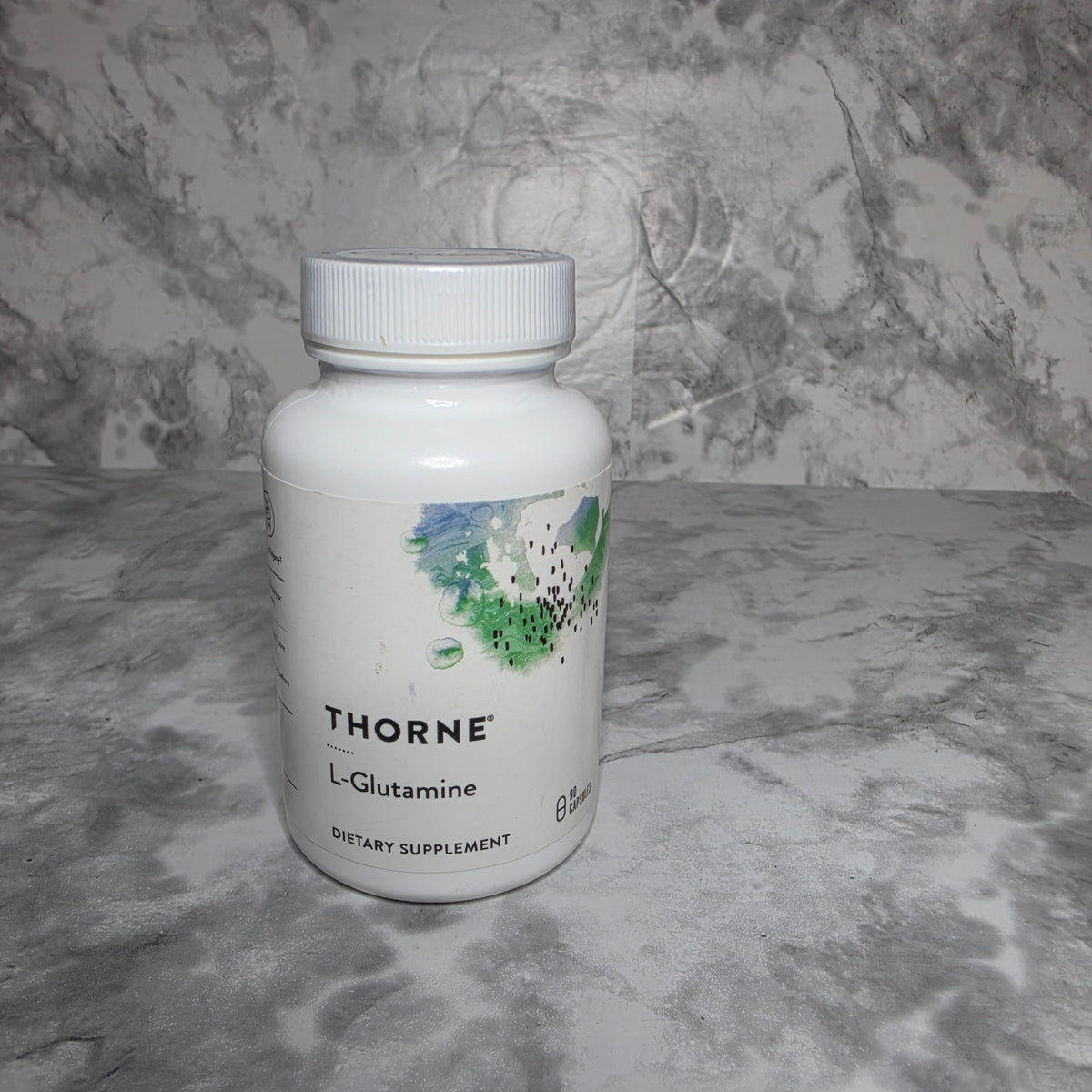 Thorne L-Glutamine 500 mg Dietary Supplement - 90 Vegetarian Capsules, New Sealed Bottle