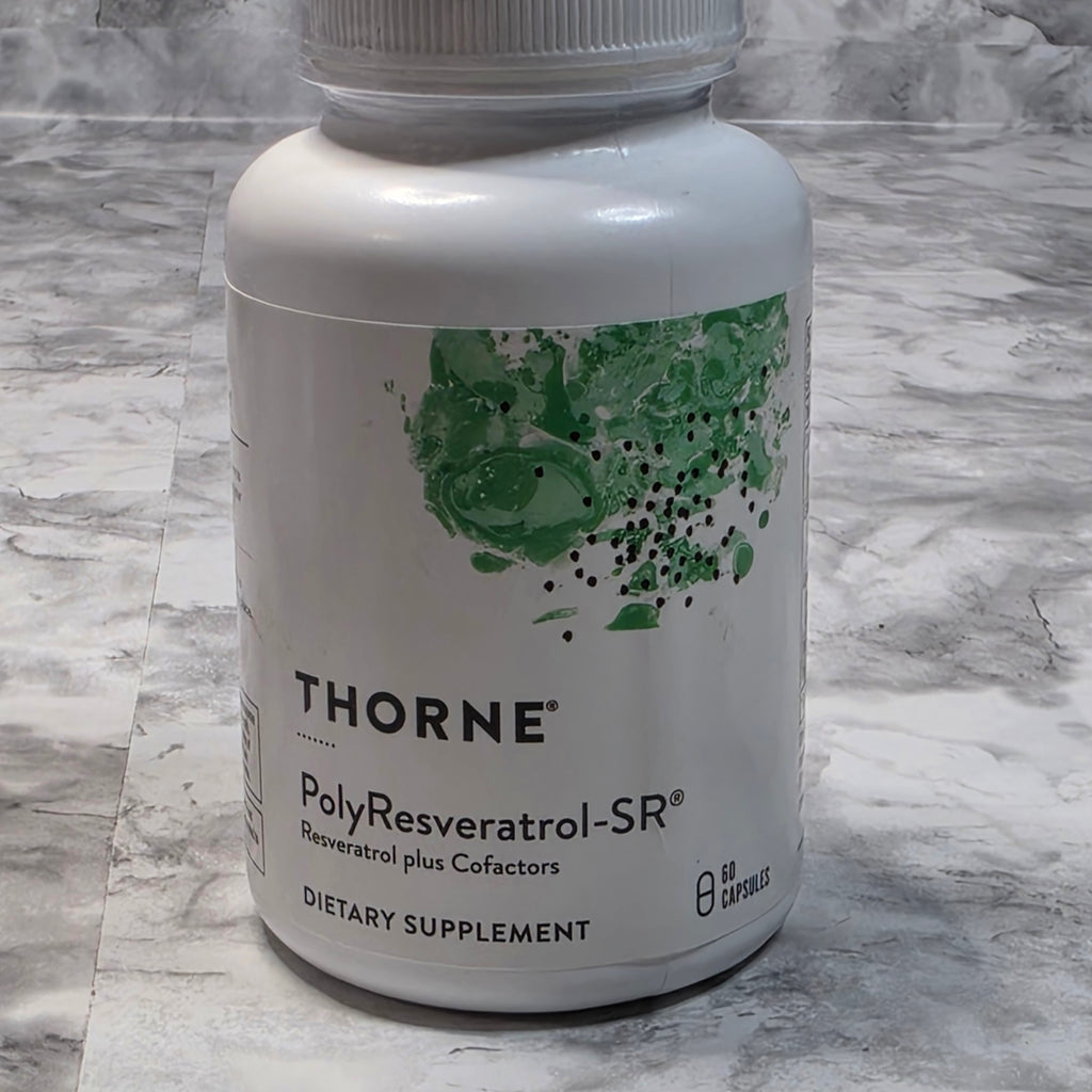 THORNE PolyResveratrol-SR Dietary Supplement 60 Capsules - Brand New Factory Sealed