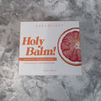 Actual stocked Kara Beauty Holy Balm grapefruit cleansing balm box, 3.38 oz front view