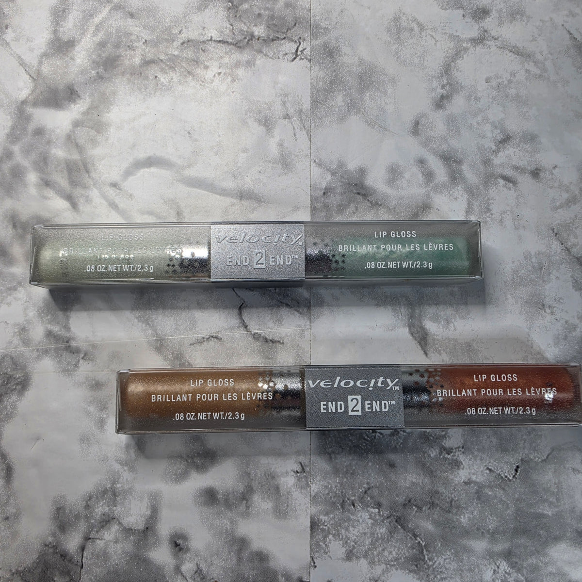 Actual stocked Mary Kay Velocity End 2 End Lip Gloss in Blue Blazes and Melon Rush