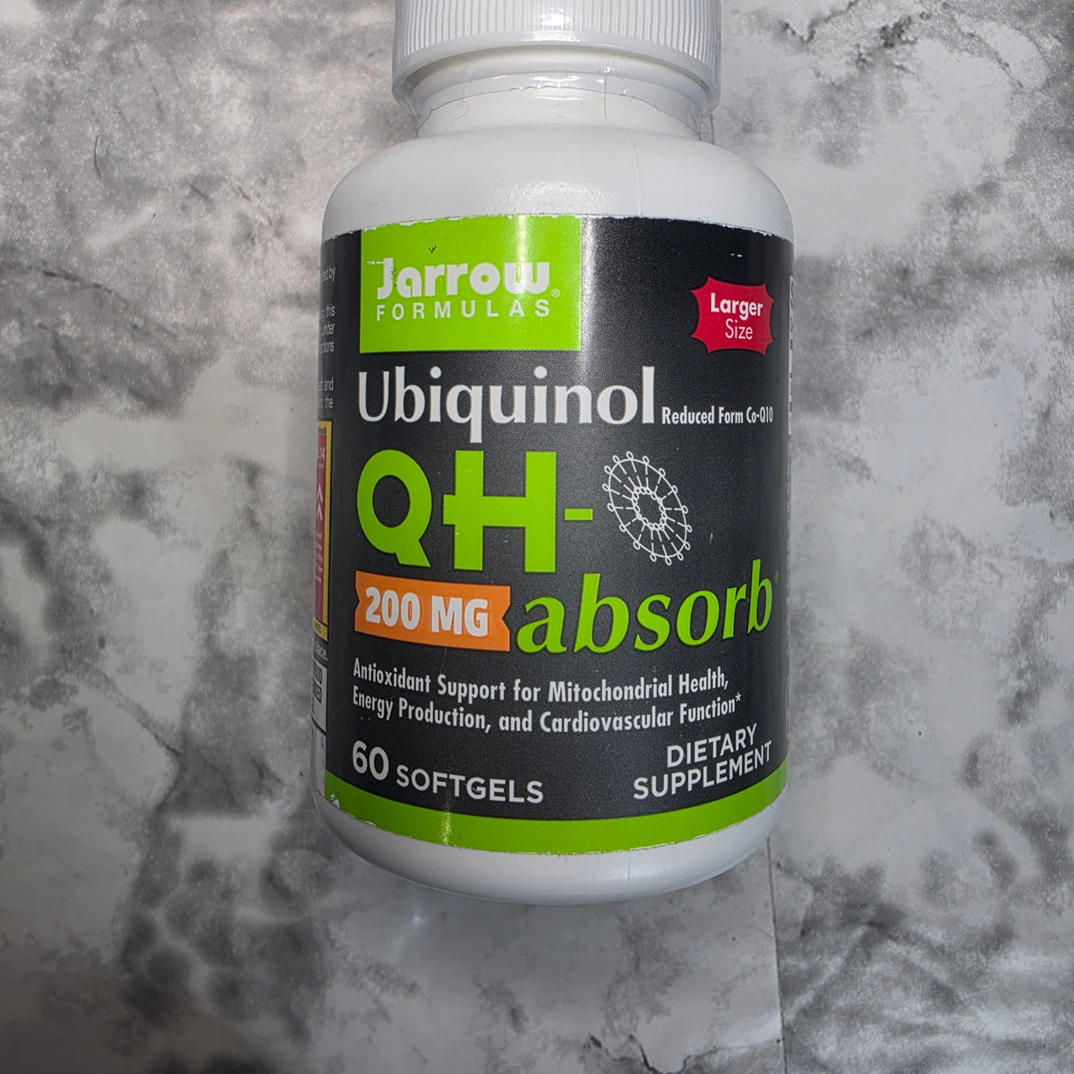 Jarrow Formulas Ubiquinol QH-absorb 200 mg - 60 Softgels (Larger Size)