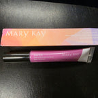 Actual stocked Mary Kay Glossy Lip Oil tube and box in Brilliant Violet