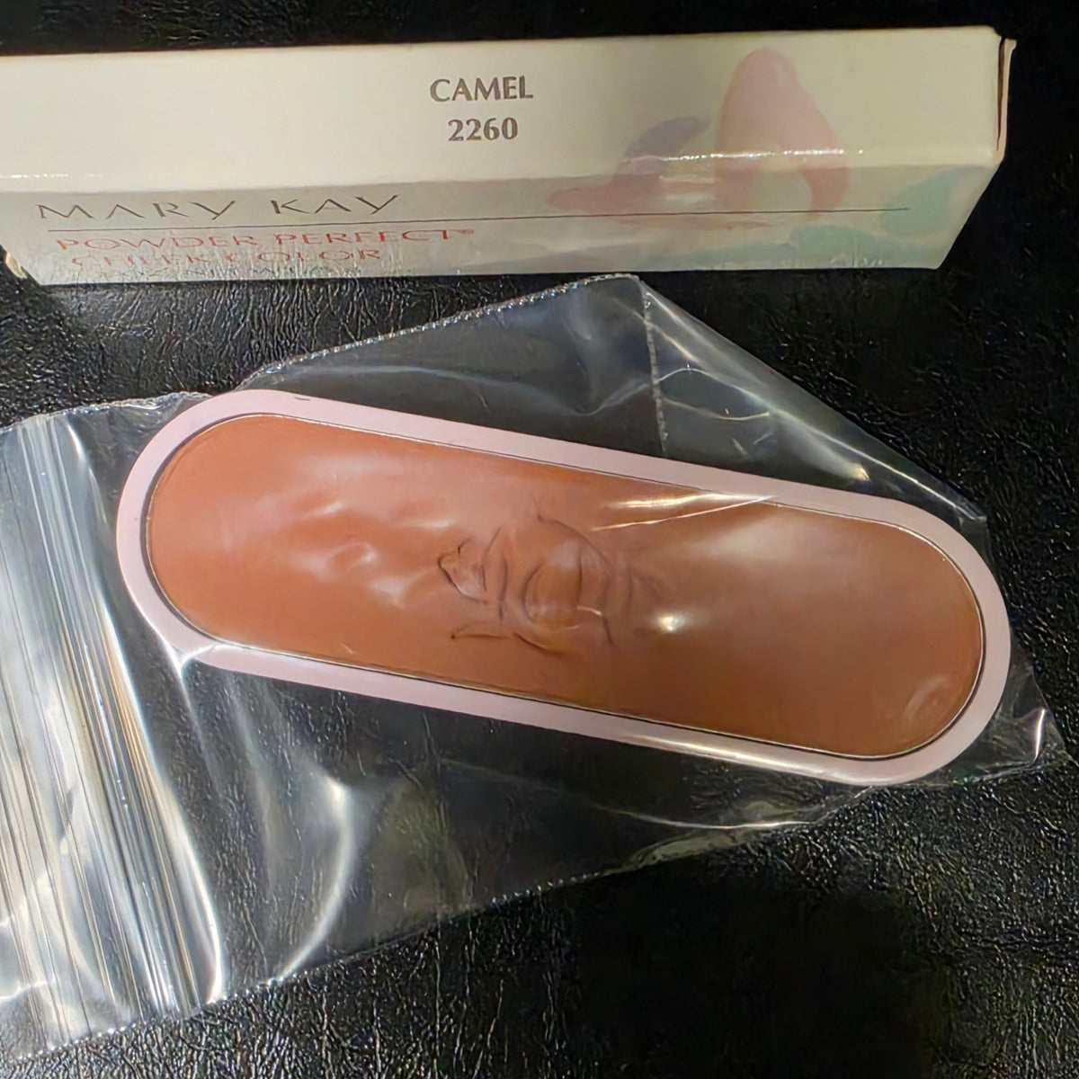 Mary Kay Powder Perfect Camel 2260 blush refill with its packaging