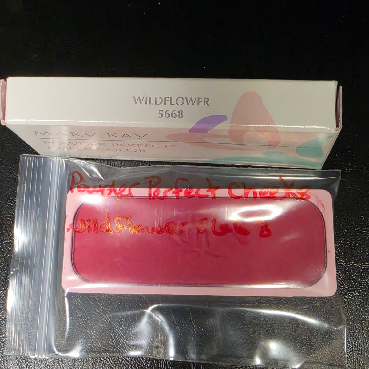 Mary Kay Powder Perfect Wildflower 5668 blush refill with its packaging