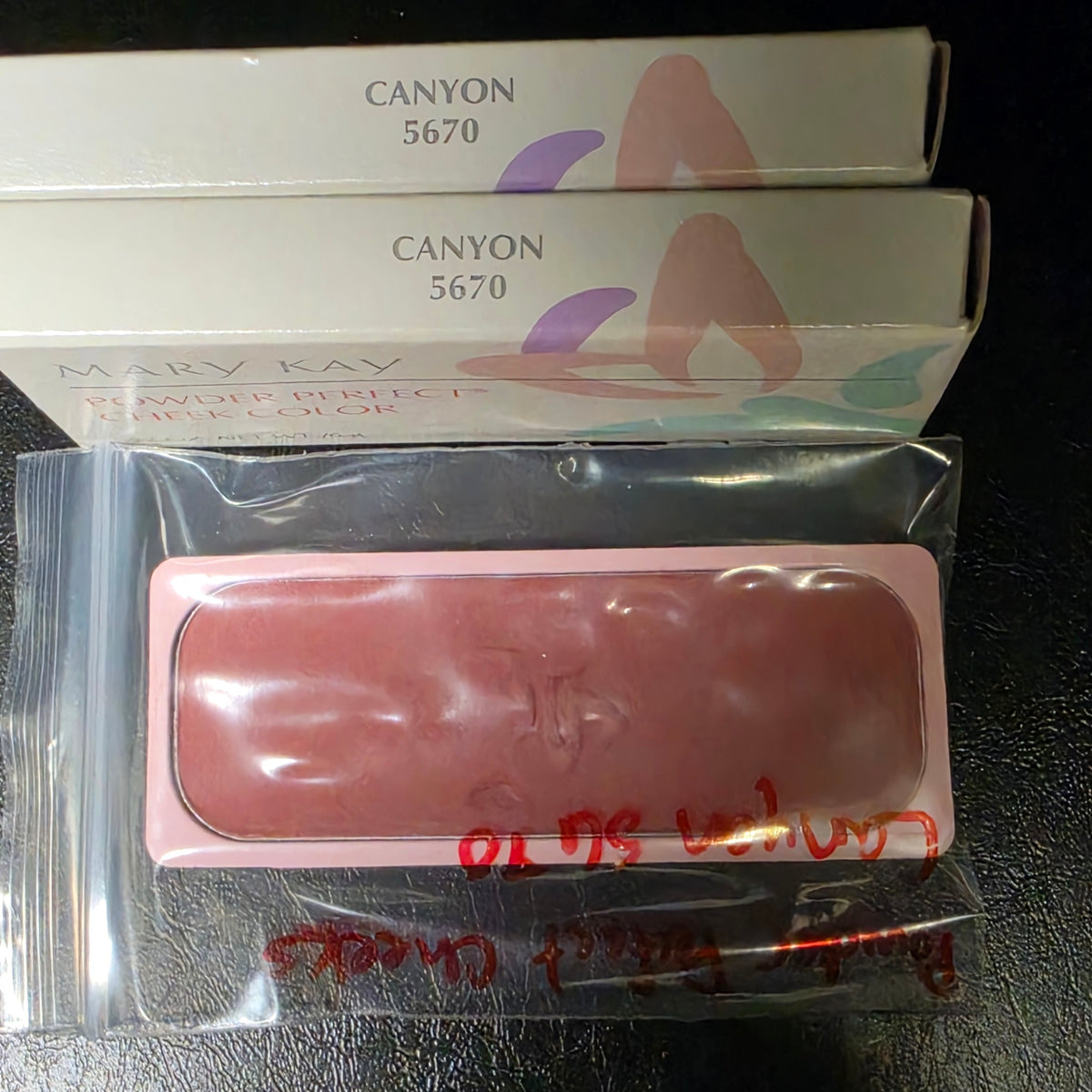 Mary Kay Powder Perfect Canyon 5670 blush refill with its packaging
