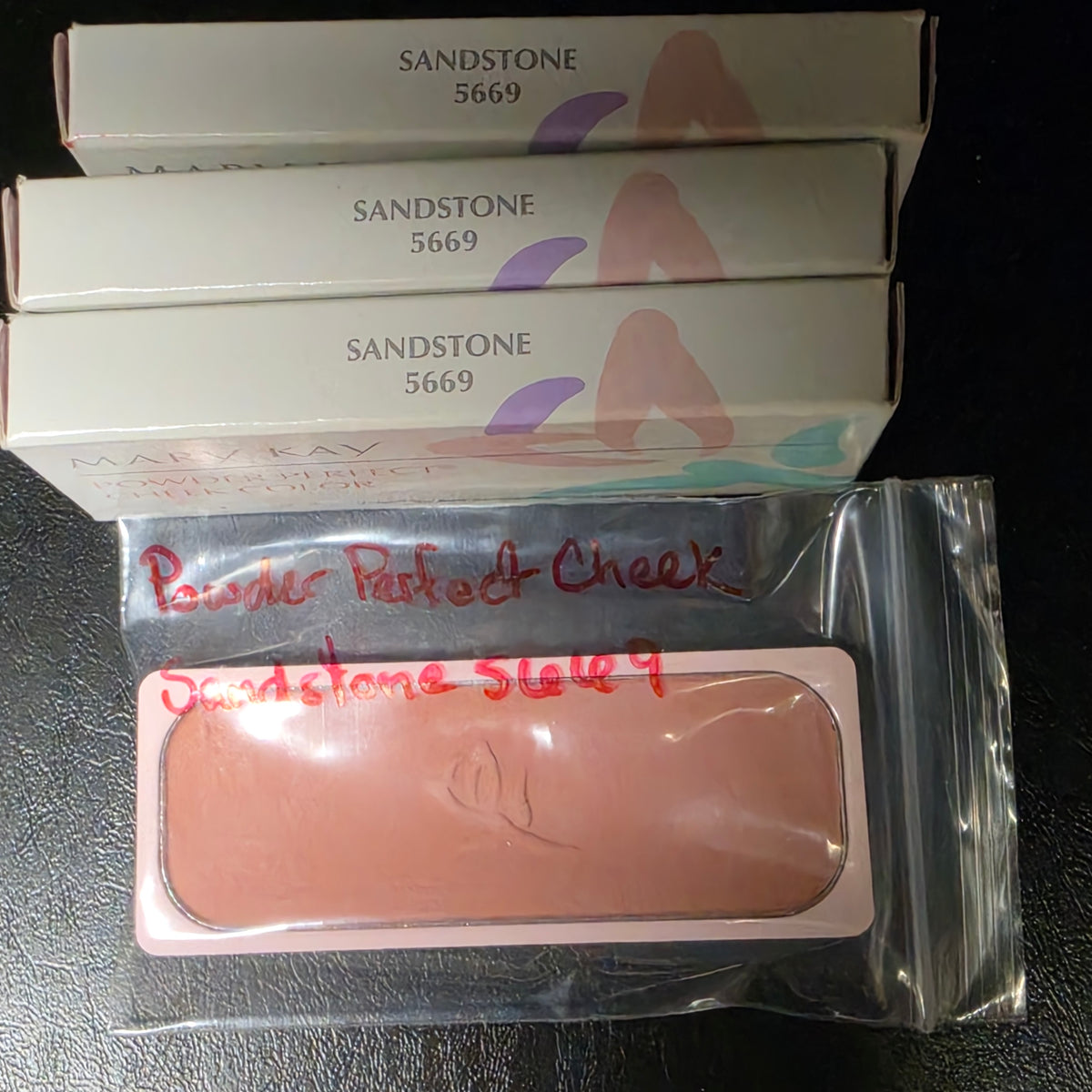 Mary Kay Powder Perfect Sandstone 5669 blush refill with its packaging