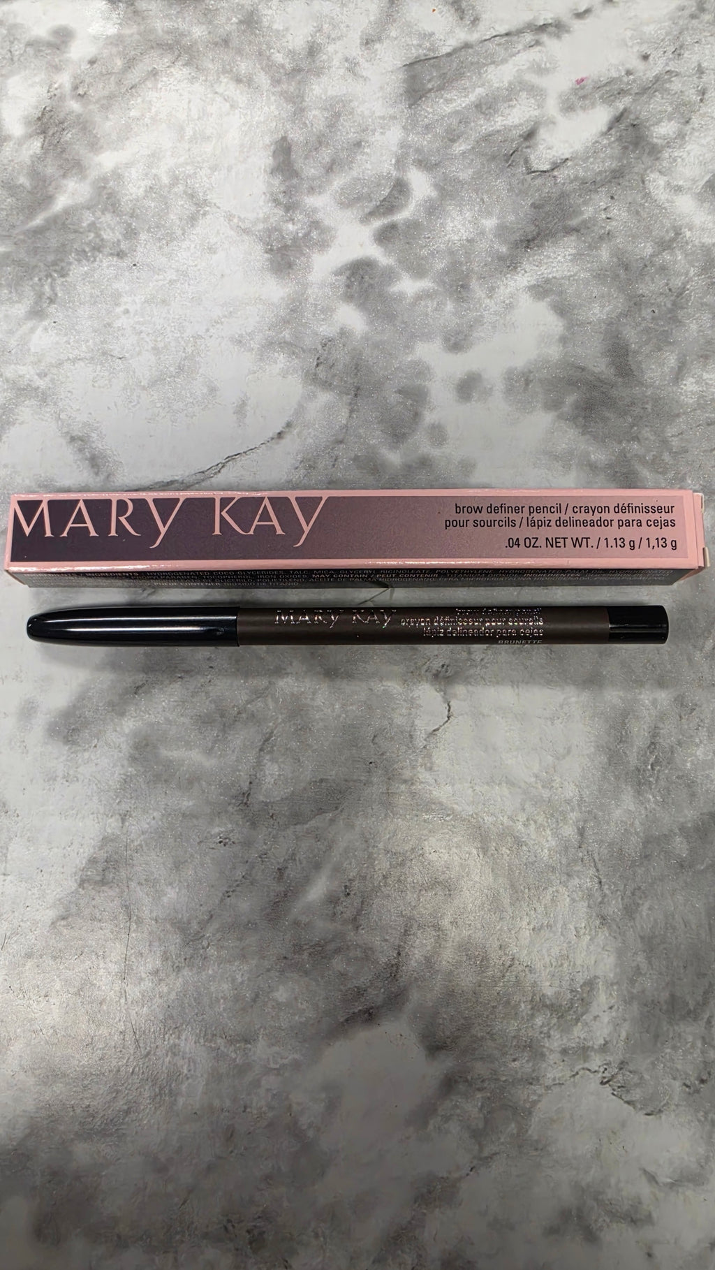 Actual stocked Mary Kay Brow Definer Pencil full-size wood pencil with retail box
