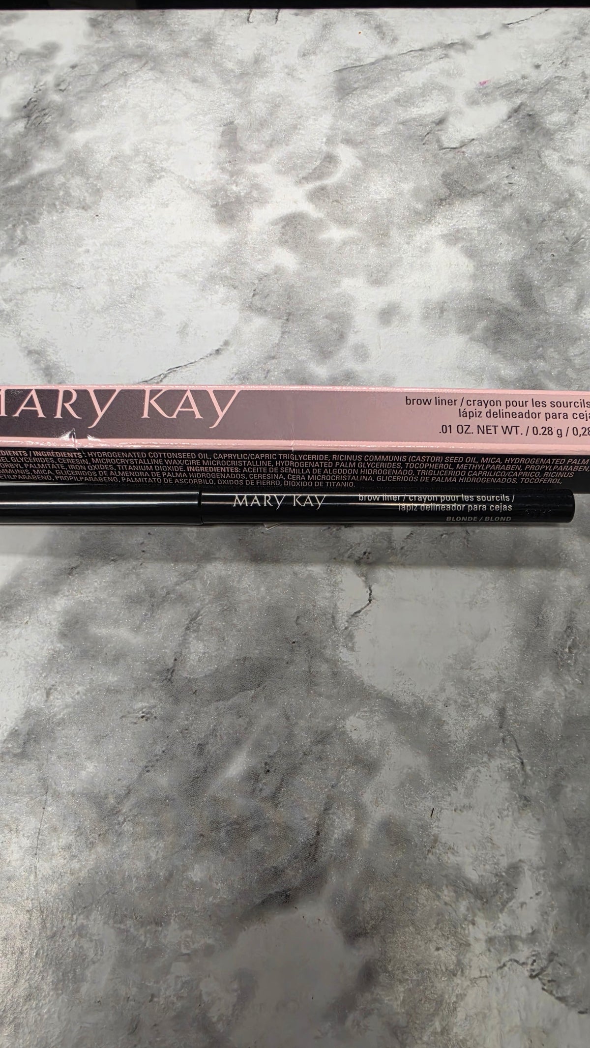 Actual stocked Mary Kay Brow Liner Blonde 029396 mechanical pencil and box
