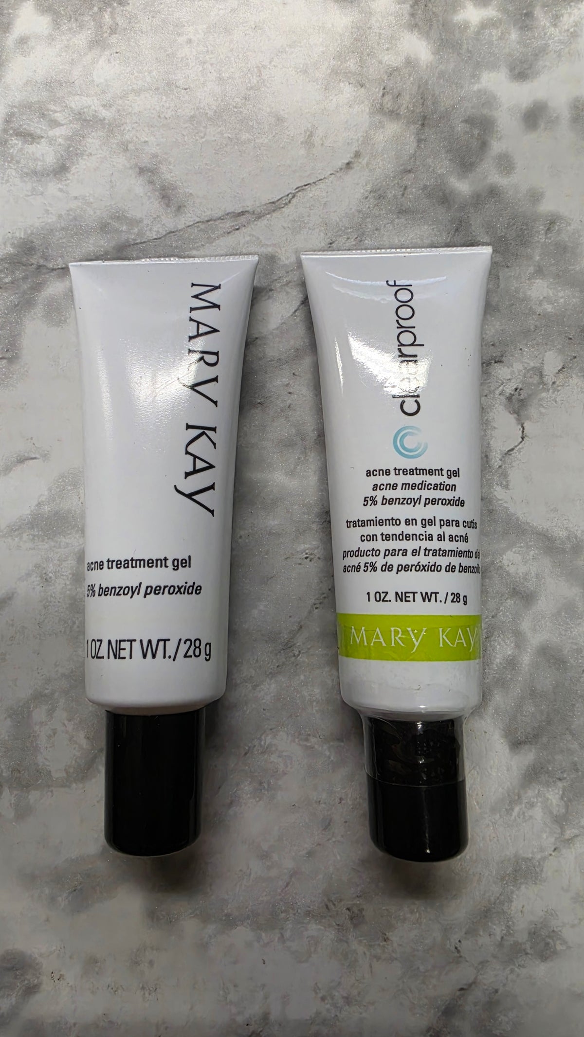 Actual stocked Mary Kay Acne Treatment Gel 5% Benzoyl Peroxide 1 oz tubes sealed