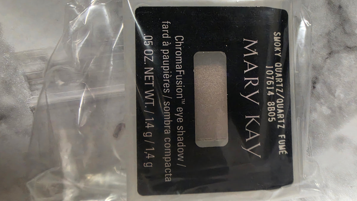 Mary Kay ChromaFusion Smoky Quartz 107614 1.4 g refill packaging photographed from the front