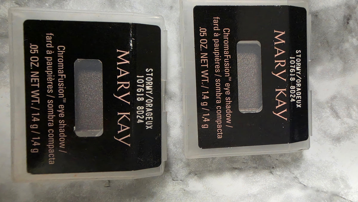 Mary Kay ChromaFusion Stormy 107618 1.4 g refill packaging photographed from the front
