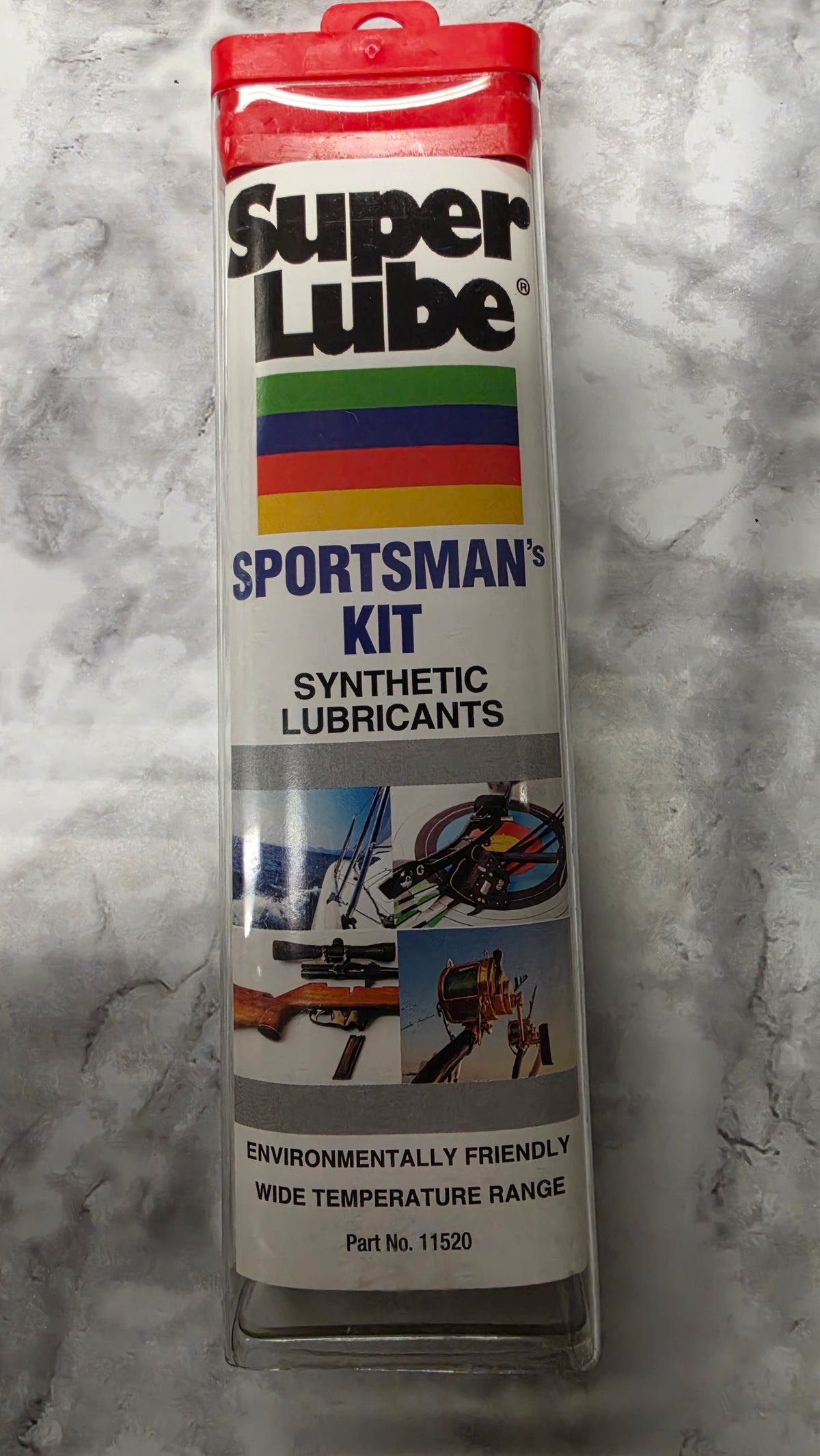 Actual stocked Super Lube Sportsman's Kit Synthetic Lubricants 11520 clear travel tube